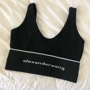 Alexander Wang Logo Elastic Bra